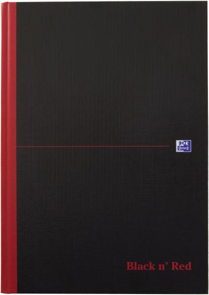 OXFORD Buch Black 'n Red A4 400047607 kariert, 90g 96 Blatt