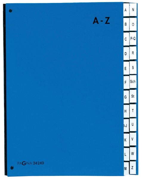 PAGNA Pultordner Color A4 24249-02 blau, A-Z