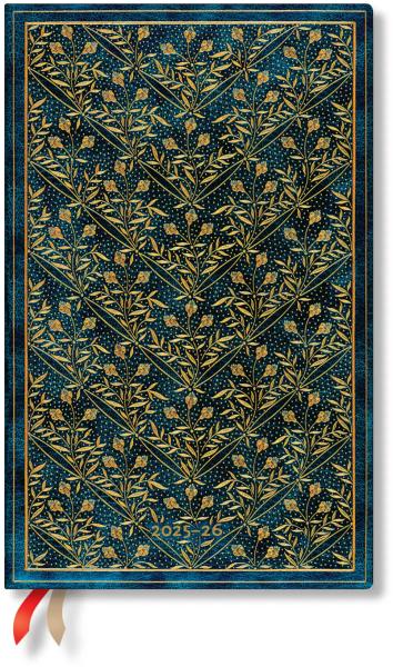 PAPERBLANKS Agenda Fleurs Sauv. Maxi 25/26 DF0875-1 1W/2S 13M FR VER HC 13.5x21cm