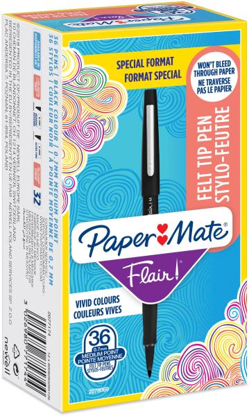 PAPERMATE Faserschreiber 0.7mm 2077174 Flair schwarz