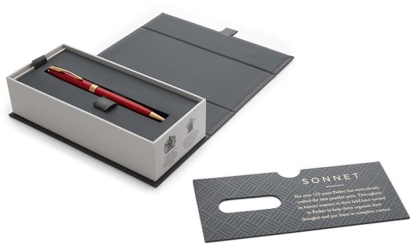 PARKER Sonnet Kugelschreiber M 1931476 rot/gold