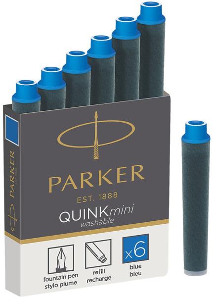 PARKER Tintenpatrone 1950409 blau 6 Stück