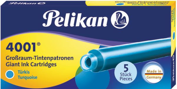 PELIKAN Tinte 4001 GTP/5 310656 türkis 5 Stück