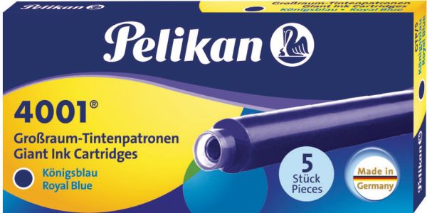 PELIKAN Tinte 4001 GTP/5 310748 königsblau, löschbar 5 Stück