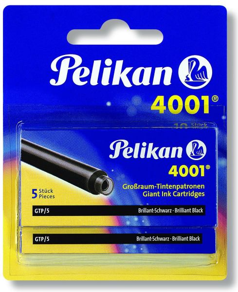 PELIKAN Tintenpatronen GTP/5/2/B 330860 schwarz, 2x5 Stück