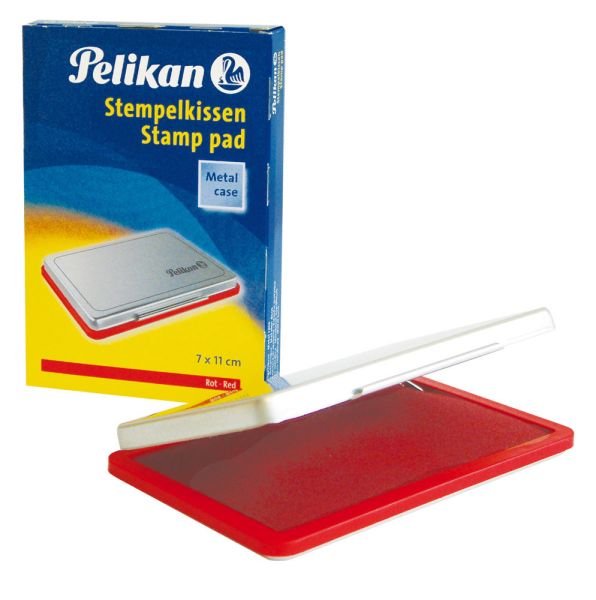 PELIKAN Metall-Stempelkissen rot 331025 Gr.2 11x7cm