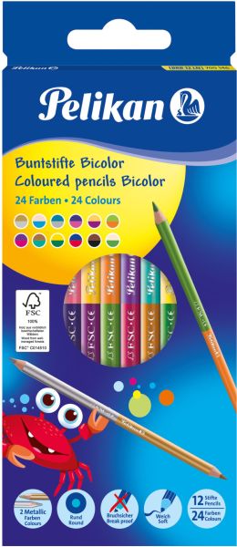 PELIKAN Buntstifte Bicolor 700146 12 Stiften