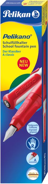 PELIKAN Füllhalter Pelikano P480 A 802994 rot, für Rechtshänder