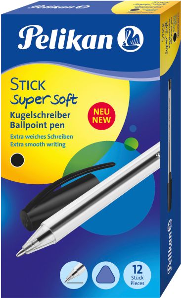 PELIKAN Kugelschreiber Stick super 1mm 804370 schwarz