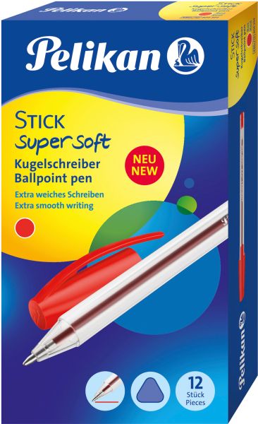 PELIKAN Kugelschreiber Stick super 1mm 804394 rot