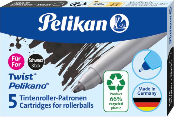 PELIKAN Patrone Tintenroller ECO 824699 schwarz