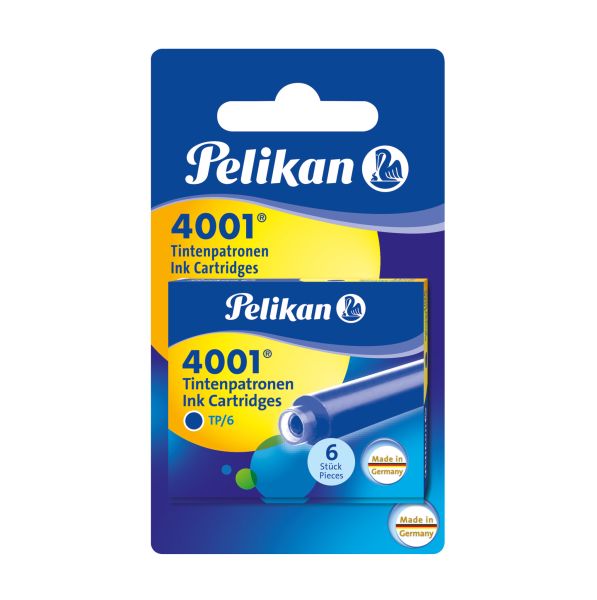 PELIKAN Tintenpatrone TP/6/2/B blau 12 Stück, Blister