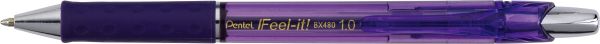 PENTEL Kugelschreiber Feel-it 1mm BX480-V violett