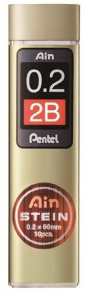 PENTEL Minen AINSTEIN 0,2mm C272W-2B 2B 10 Stück