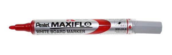 PENTEL Whiteboard Marker MAXIFLO 4mm MWL5S-B rot