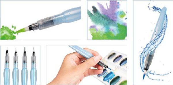 PENTEL Aquash Wasserpinsel M XFRH/1-M blau