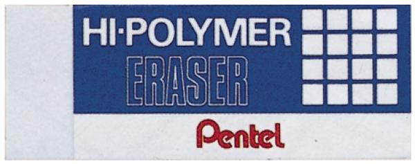 Pentel radierer hi-polymer zeh10st weiss 65x24,5x12,5mm - Pentel-zeh10st-3474370026101