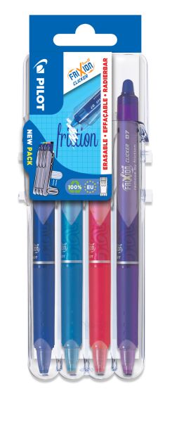 PILOT FriXion Clicker Set2Go 150.040.85 Fancy 4 Stück