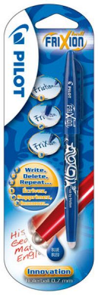 PILOT Roller FriXion Ball Blister BL-FR7-B1 blau, refill, radierbar