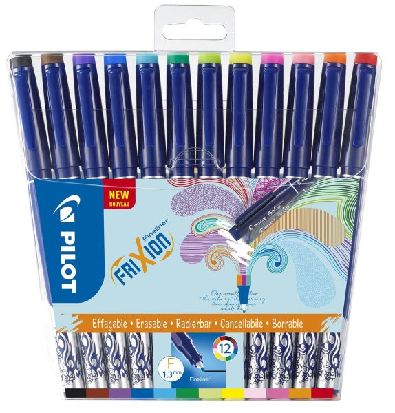 PILOT Fineliner Set FriXion F 1.3mm S12/0542827 12 Farben