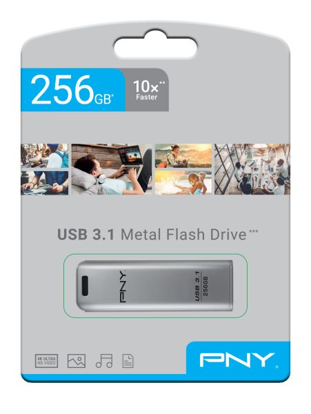 PNY Elite Steel 3.1 256GB USB 3.1 FD256ESTEEL31G-EF