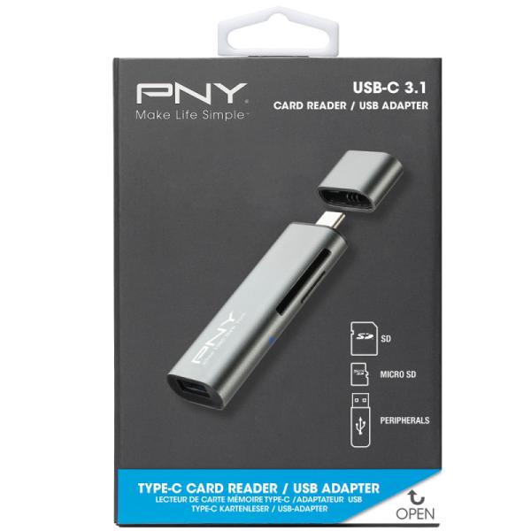 Pny card reader/adapter rtcua3n usb typ c/a - Pny-rtcua3n-0751492617152-03.jpg