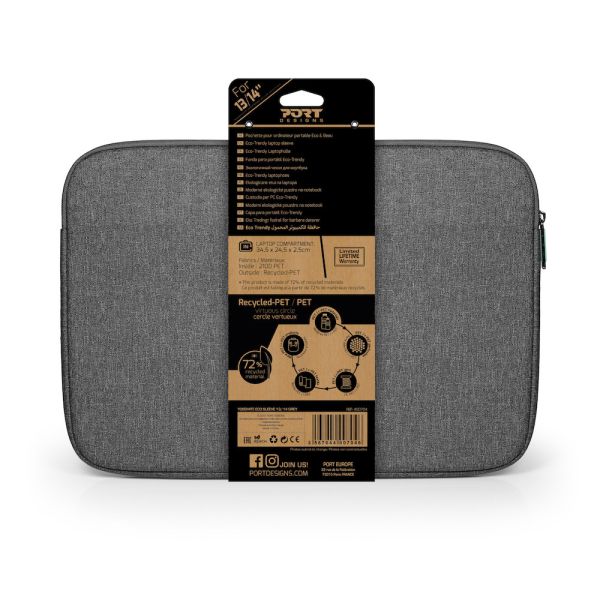 PORT Yosemite Eco Sleeve 13/14 400704 Notebook Sleeve Grey