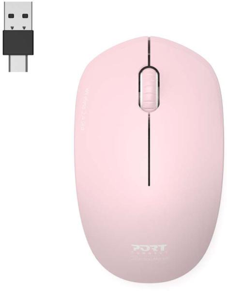 Port silent mouse wireless 900541 usb-c/usb-a, blush - Port-900541-3567049005412-04.jpg