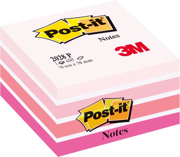 POST-IT Würfel 76x76mm 2028-P pink/450 Blatt