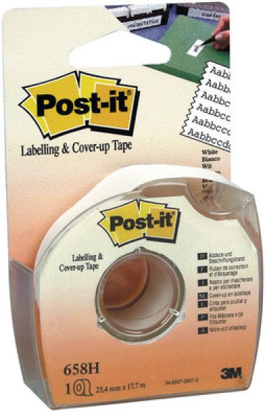 POST-IT Abdeckband 25mmx17.7m 658H weiss auf Abroller