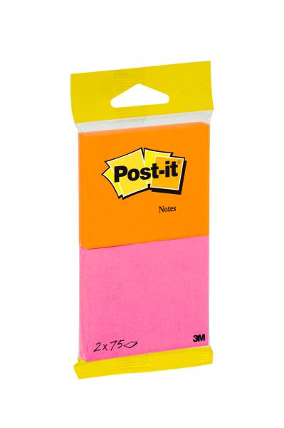 POST-IT Notes 76x63,5mm 6720-PO pink/orange 2x75 Blatt