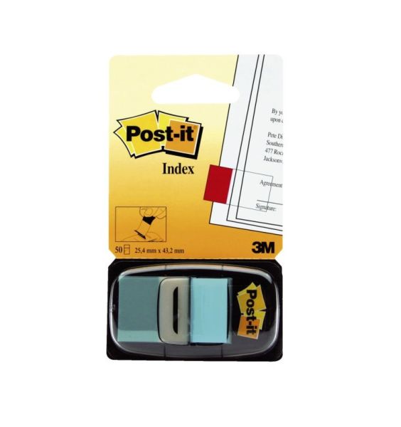 POST-IT Index Tabs 25.4x43.2mm 680-23 türkis/50 Tabs