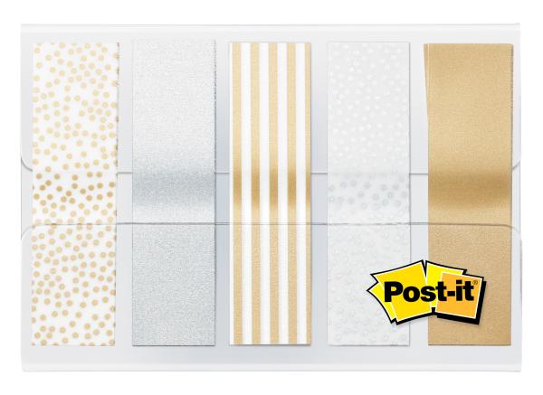 POST-IT Index Mini 11.9x43.2mm 684-Metal Metallic ass. 5x20 Streifen