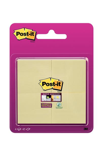 POST-IT Super Sticky Notes 48x48mm 6910SSS-CY gelb