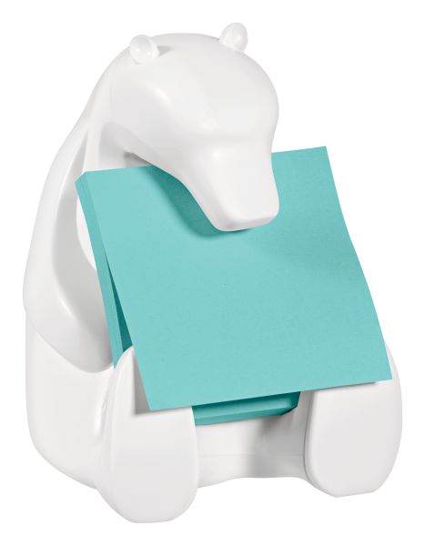 POST-IT Z-Notes Bear Dispenser 76x76mm BEAR-330 aquawave