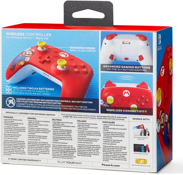 POWER A Wireless Controller NSW NSGP0012-01 Mario