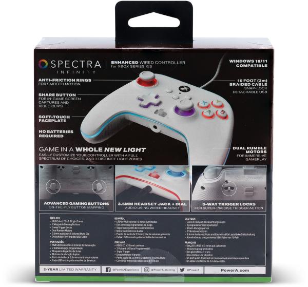 POWER A Spectra Infinity Enh. Ctrl. XBGP0022-01 Wired,Xbox Series XS,White