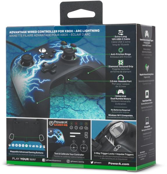 POWER A Advantage Wired Controller XBGP0169-01 Xbox Series X/S,Arclightning