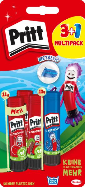 PRITT Klebstifte BTS 11/10g PBS4B 3x11 g + 1x10 g 3+ 1 Stück