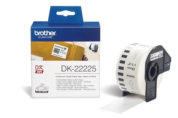 PTOUCH Endlos-Etiketten 38mmx30.48m DK-22225 QL-1050 weiss