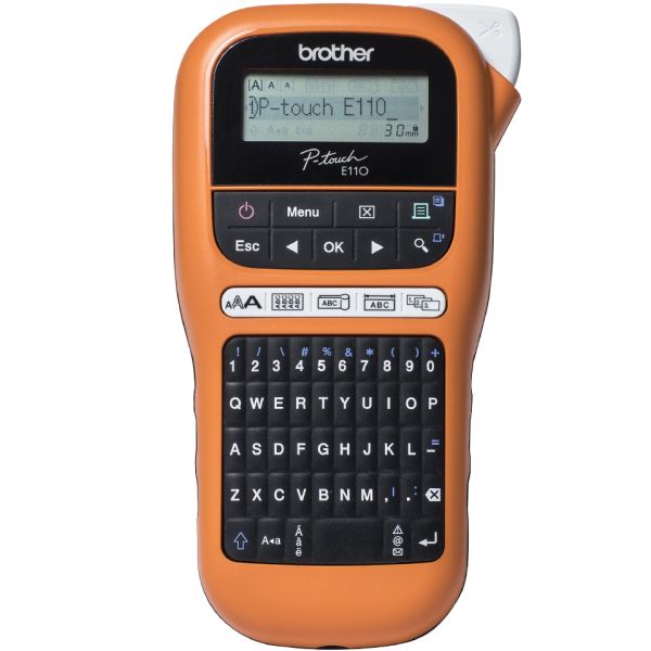 PTOUCH Gerät inkl. PT-E110VP Koffer, Adapter und Band