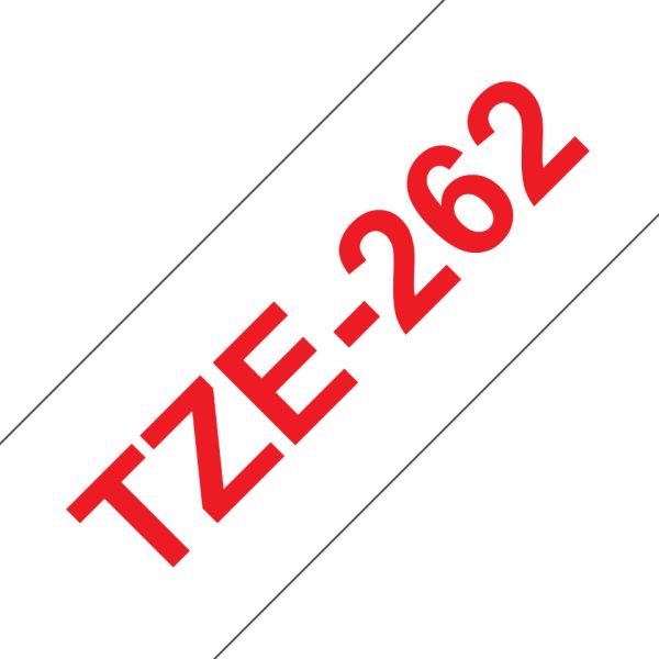 PTOUCH Band, laminiert rot/weiss TZe-262 PT-3600 36 mm