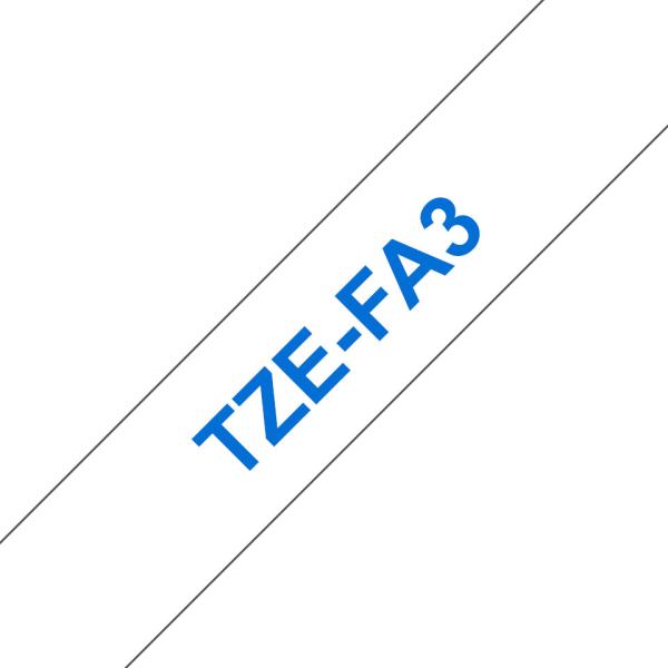 PTOUCH Textilband blau/weiss TZe-FA3 zu PT200,300,500,400 Länge: 3m