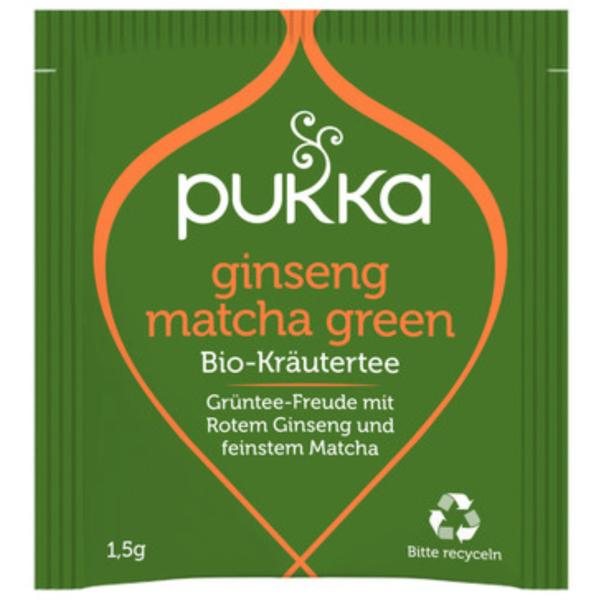 PUKKA Ginseng Matcha Green 4091008 Bio Grüntee 20 Beutel