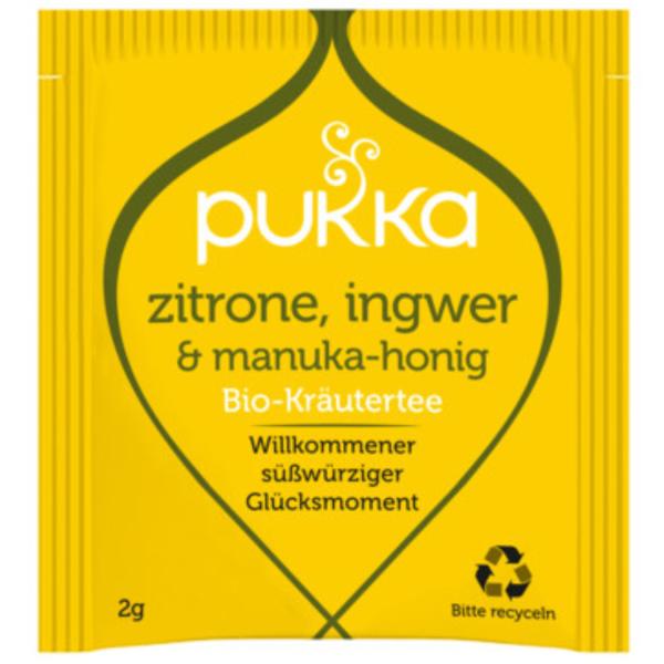 PUKKA Lemon, Ginger, Manuka-Honey 4091010 Bio Kräutertee 20 Beutel