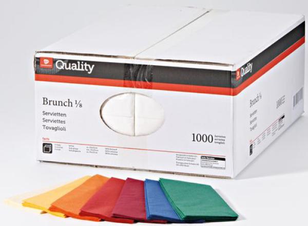 QUALITY Brunch Servietten 992681 orange 1000 Stück