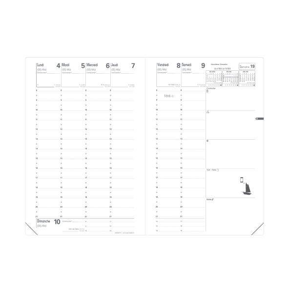 QUO-VADIS Ersatz Ministre FR 2024 015007Q 1W/2S, 16x24cm