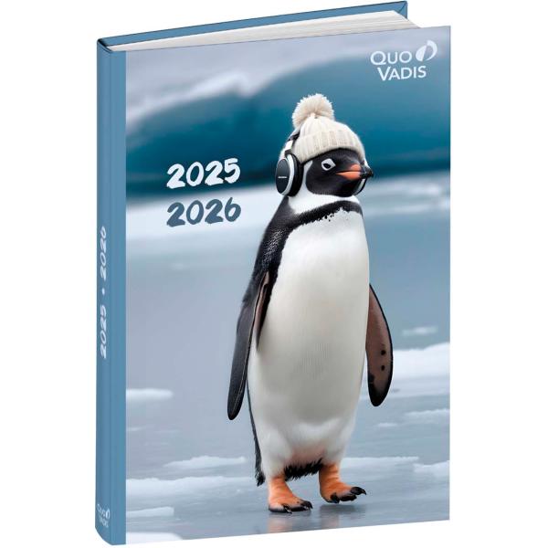 Quo-vadis eurotextagenda pinguin 25/26 1282519q 1t/1s 12m ml 12x17cm - Quo-vadis-1282519q-3371010525195