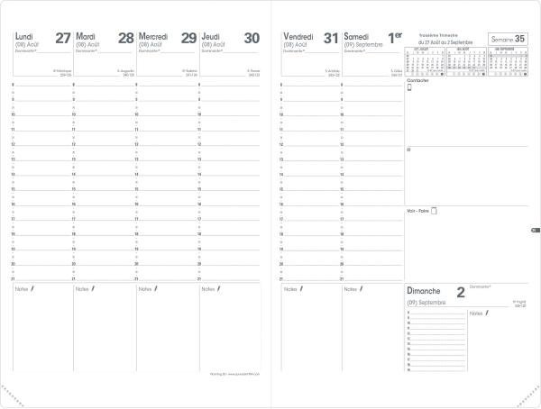 QUO-VADIS Planning recharg 23/24 282004Q 16M, fr 18x24cm