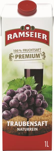 RAMSEIER Premium Traubensaft 614771 1l, 4 Stk.